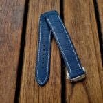 Baltic Blue Lizard Strap for Grand Seiko Snowflake