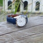 Baltic Blue Lizard Strap for Grand Seiko Snowflake