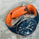 Steel Blue Teju Lizard Strap for Omega Planet Ocean