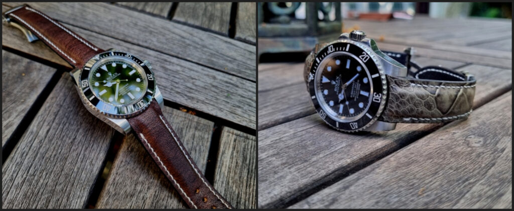 For 40mm Rolex Submariner: Two new integrated fit straps
