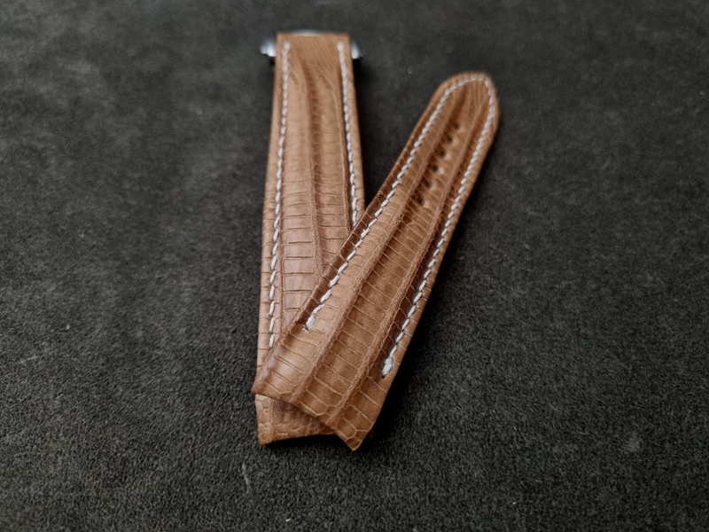 Racing Tan Teju strap for Grand Seiko (12) Racing Tan Teju Lizard Watch Strap with Integrated Fitment 4 Snowflake