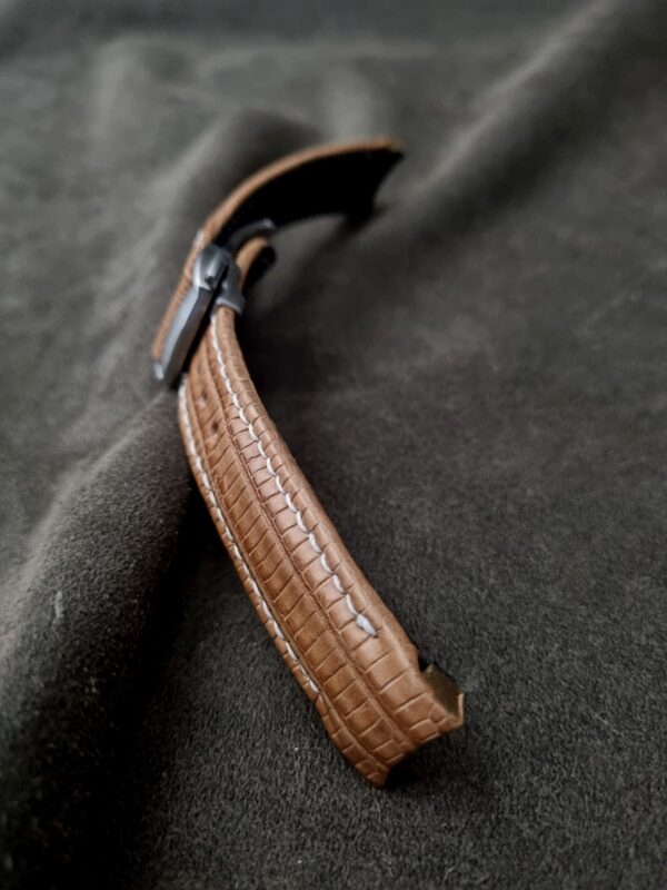 Racing Tan Teju strap for Grand Seiko (16) Racing Tan Teju Lizard Watch Strap with Integrated Fitment 4 Snowflake